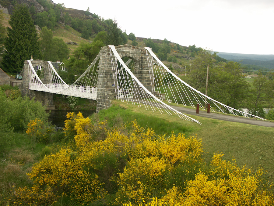 Bridge of Oich, Suspension Bridge,